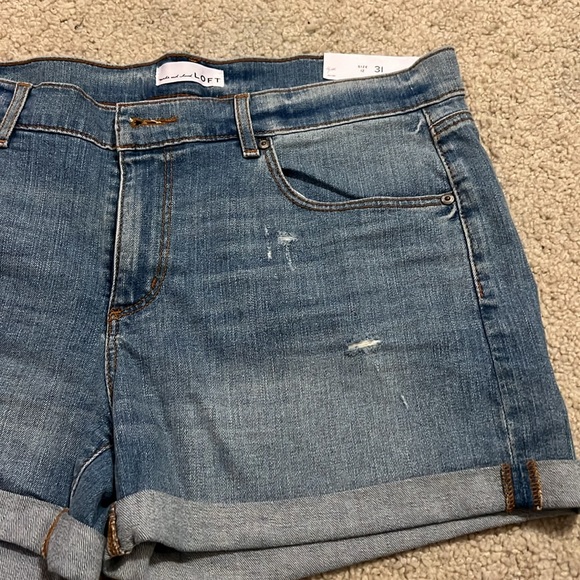 Loft distressed jeans shorts - Picture 3 of 9